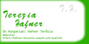 terezia hafner business card